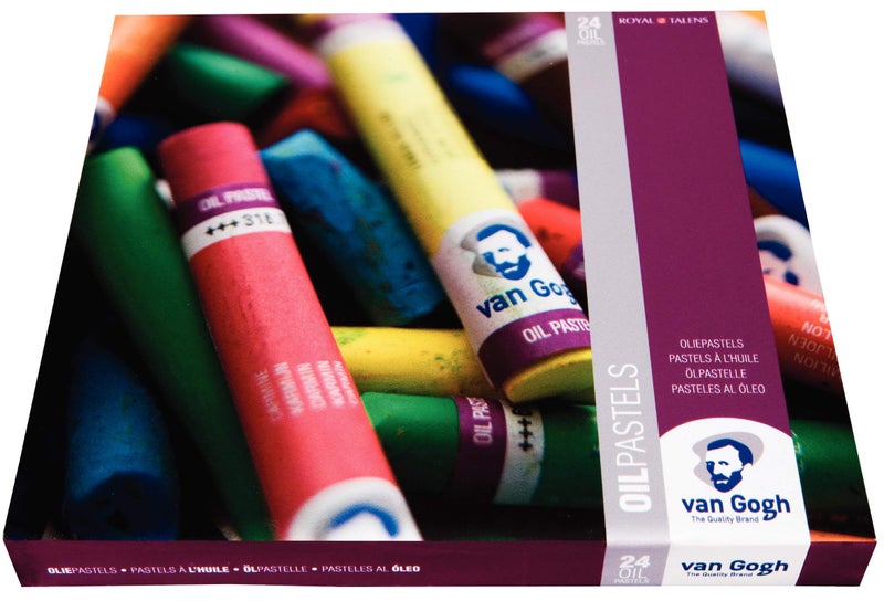 Van Gogh Oil Pastel, Round Full Stick, 24-Piece Set - Image 1